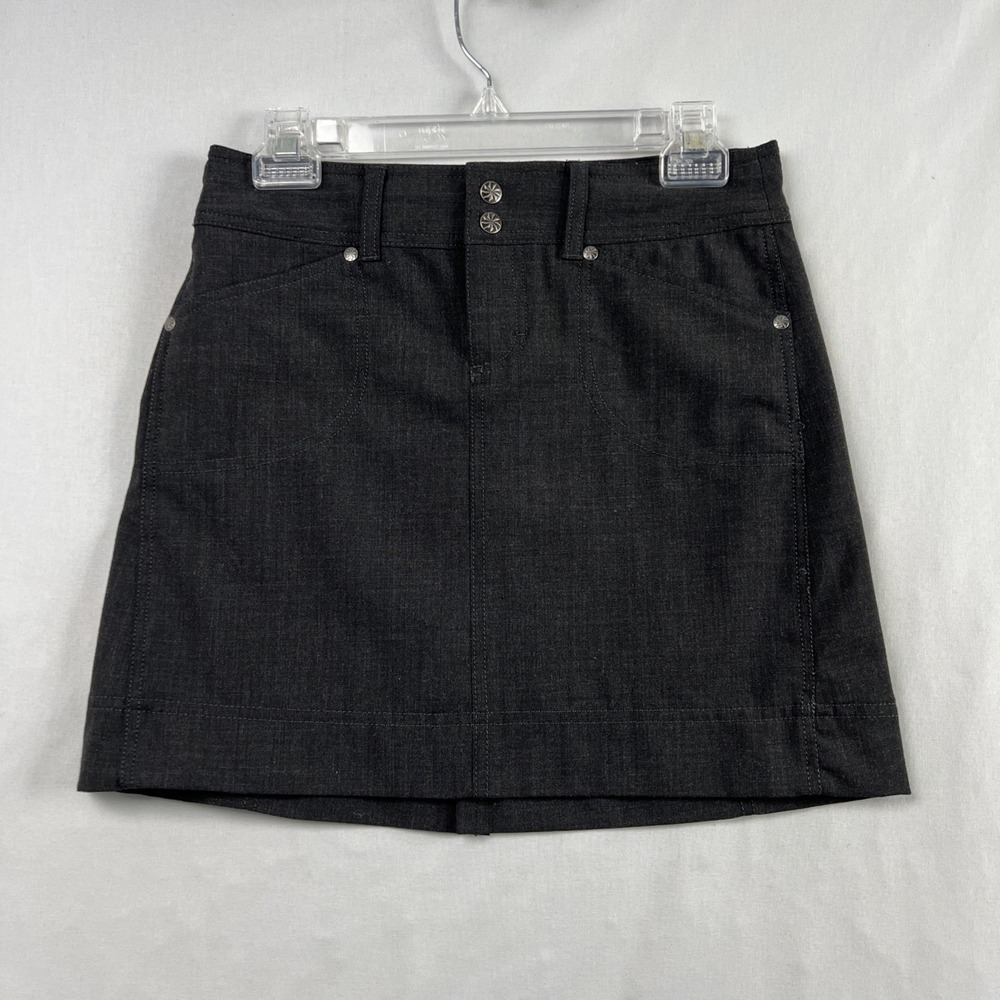Athleta Mini Skirt Womens 0 Pencil Straight Stretch Black Casual Athleisure